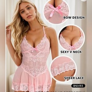 NWT Pink Lingerie Set